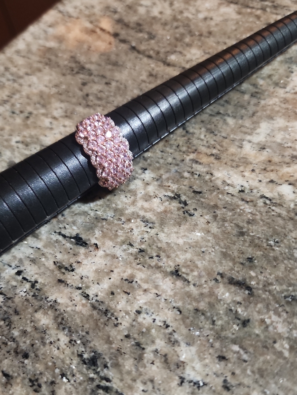 Pink CZ Dome Ring - Women Jewelry